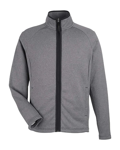 Men's Venture Heathered Stripe Full-Zip Jacket | T-Shirt Time