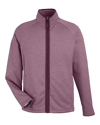 Veste à Fermeture Éclair Intégrale et Rayures Chinées Venture pour Hommes | T-Shirt Time