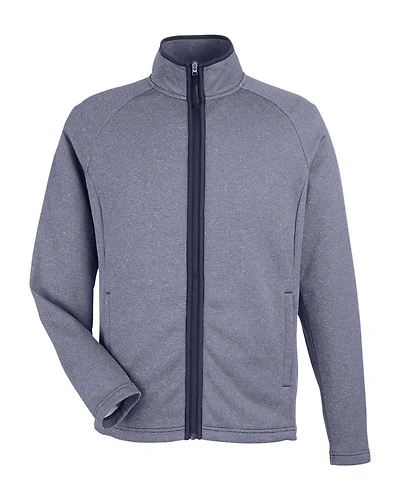 Men's Venture Heathered Stripe Full-Zip Jacket | T-Shirt Time
