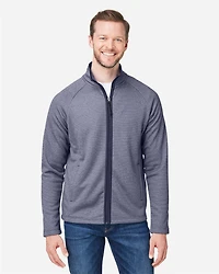 Men's Venture Heathered Stripe Full-Zip Jacket | T-Shirt Time
