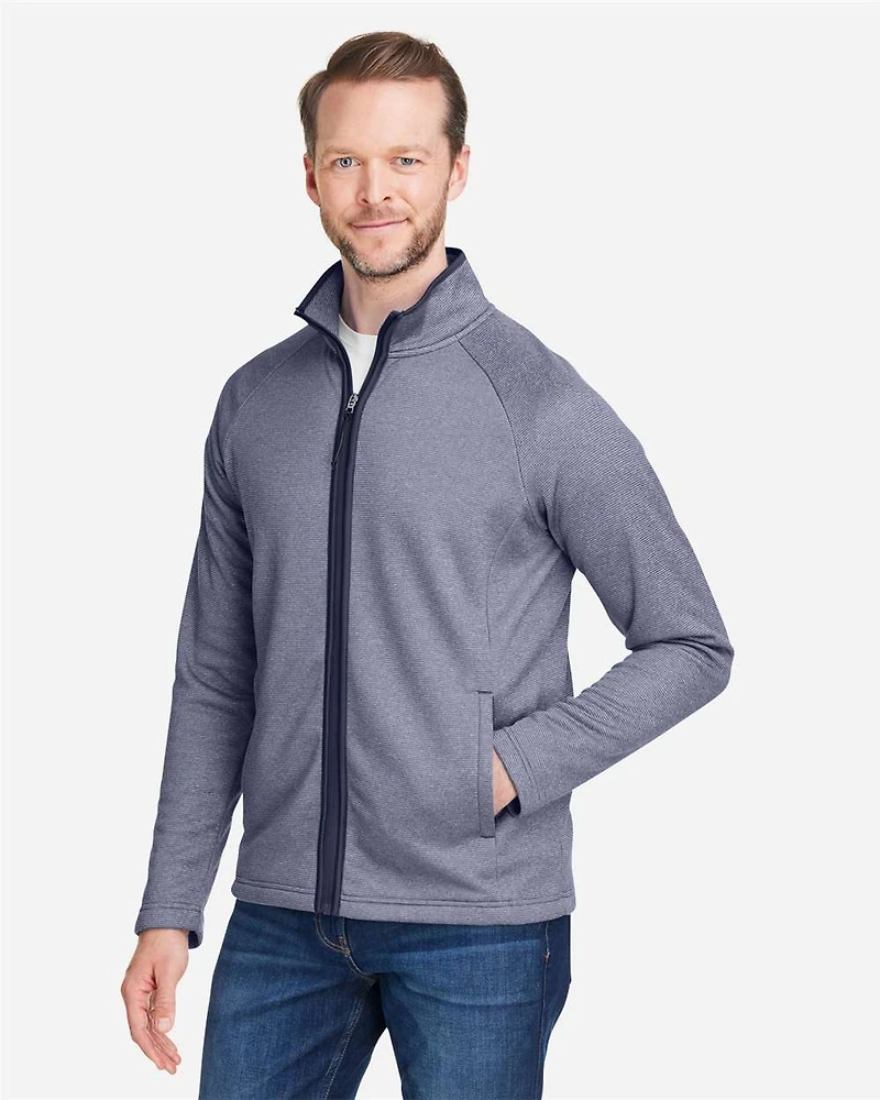 Men's Venture Heathered Stripe Full-Zip Jacket | T-Shirt Time