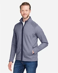 Men's Venture Heathered Stripe Full-Zip Jacket | T-Shirt Time