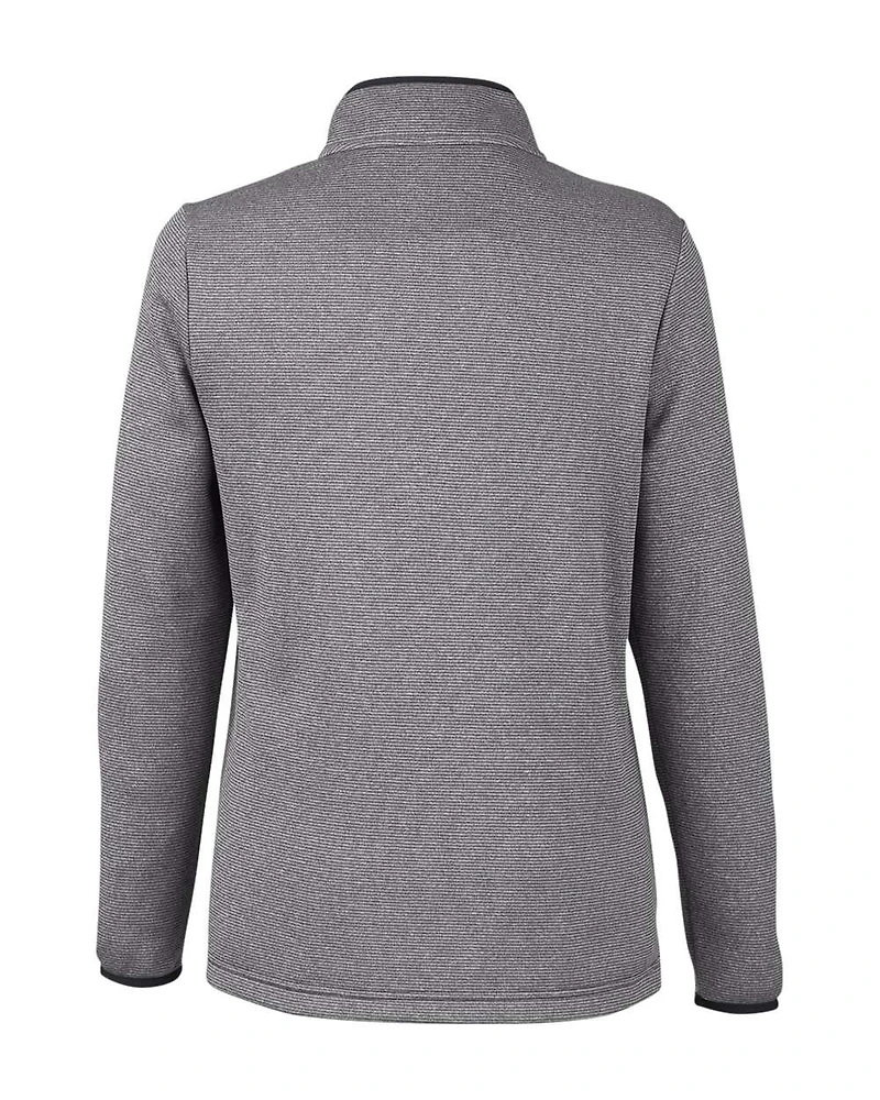 Women's Venture Heathered Stripe Quarter-Zip Pullover | T-Shirt Time