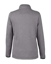 Women's Venture Heathered Stripe Quarter-Zip Pullover | T-Shirt Time