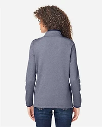 Women’s Venture Heathered Stripe Quarter-Zip Pullover