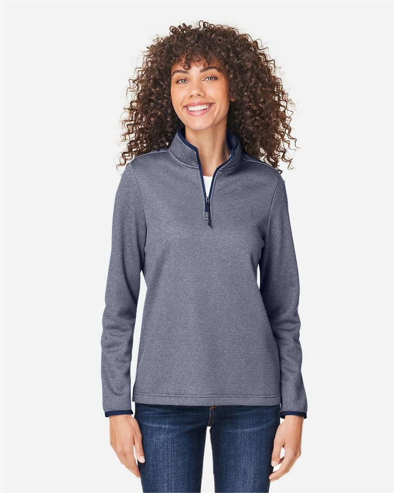 Women’s Venture Heathered Stripe Quarter-Zip Pullover