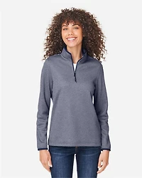 Women’s Venture Heathered Stripe Quarter-Zip Pullover
