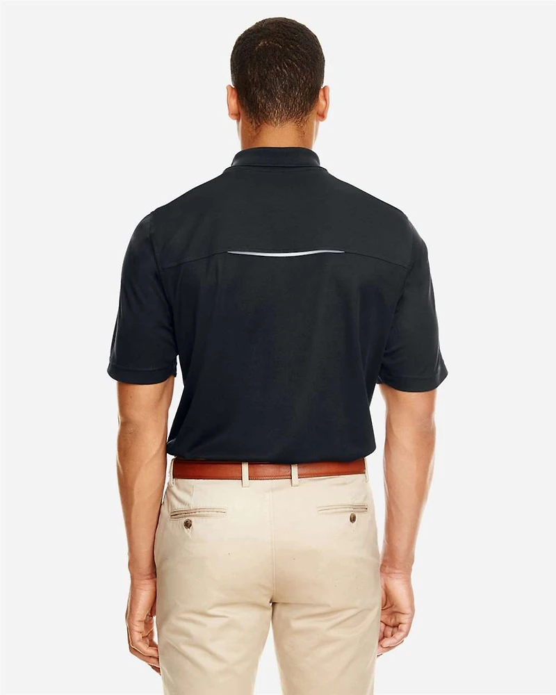 Men's Radiant Performance Piqué Polo with Reflective Piping | T-Shirt Time