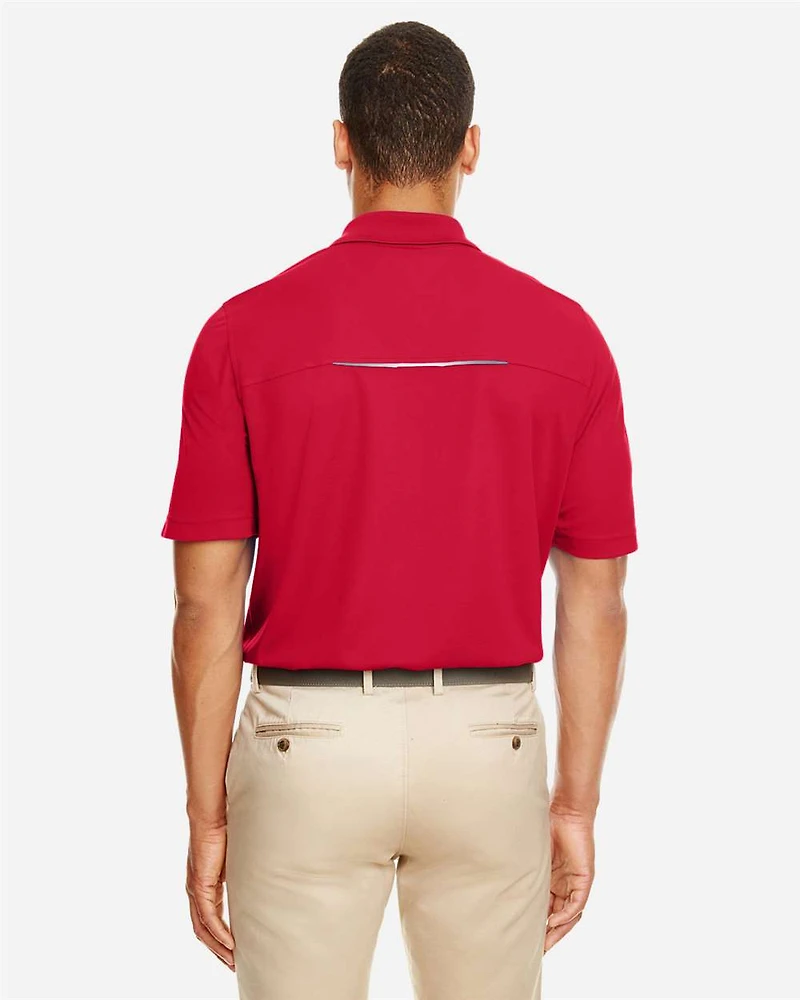 Polo de Performance Piqué pour Hommes avec Passepoil Réfléchissant