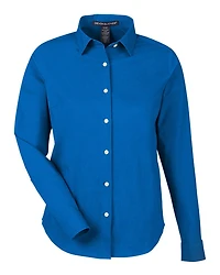 Women's CrownLux Performance® Spencer Poplin Dress Shirt | T-Shirt Time