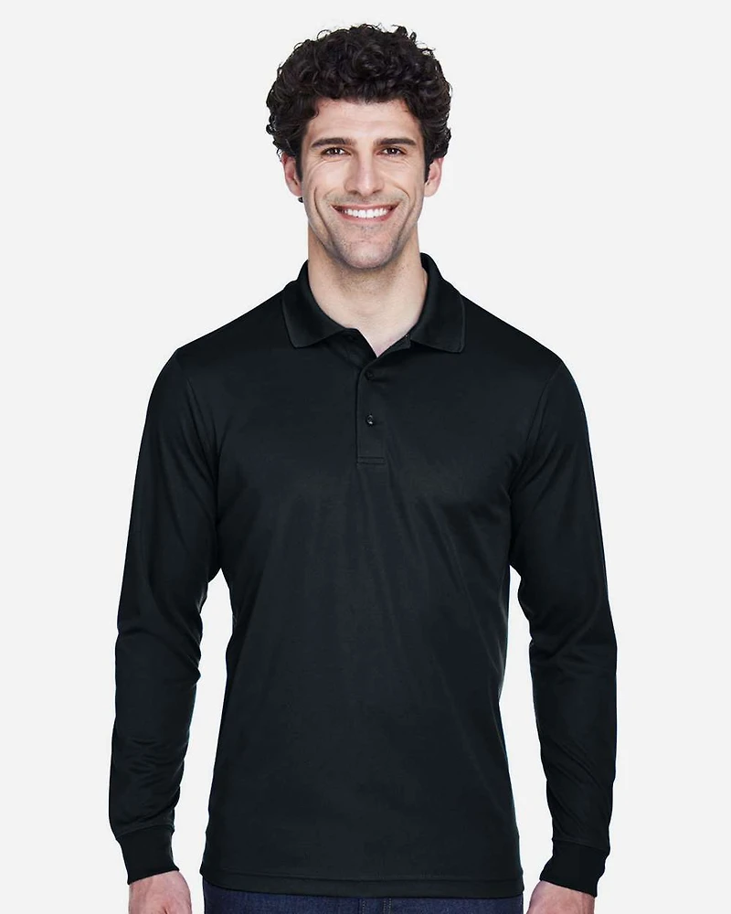Men's Tall Pinnacle Performance Long Sleeve Piqué Polo | T-Shirt Time