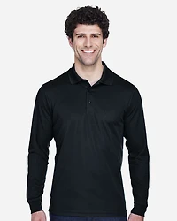 Men's Tall Pinnacle Performance Long Sleeve Piqué Polo | T-Shirt Time