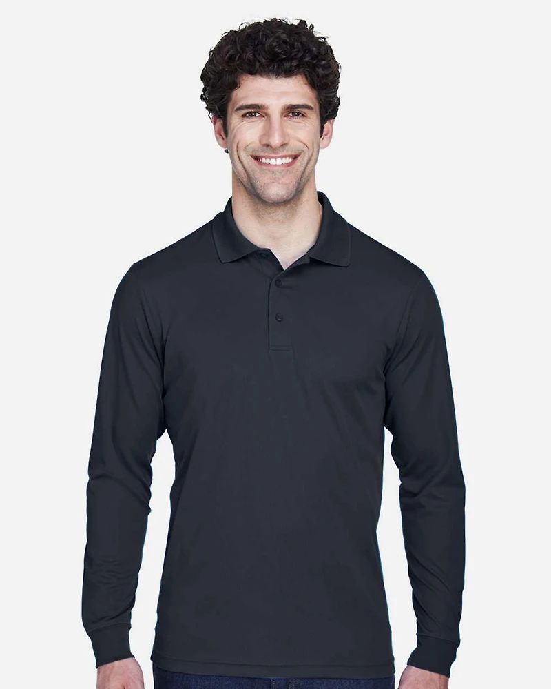 Polo Piqué à Manches Longues et Performance Pinnacle pour Hommes de grande taille