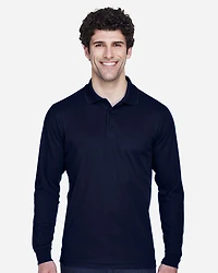 Men's Tall Pinnacle Performance Long Sleeve Piqué Polo | T-Shirt Time