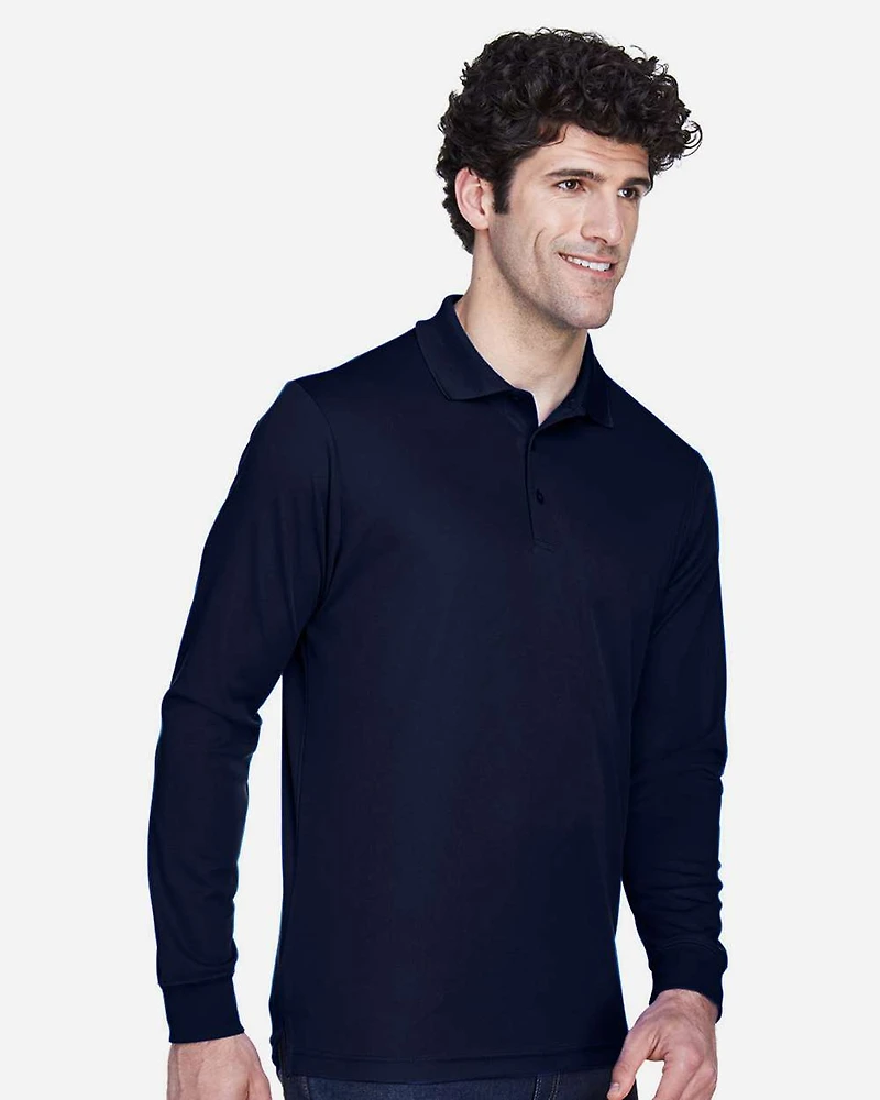 Men's Tall Pinnacle Performance Long Sleeve Piqué Polo | T-Shirt Time