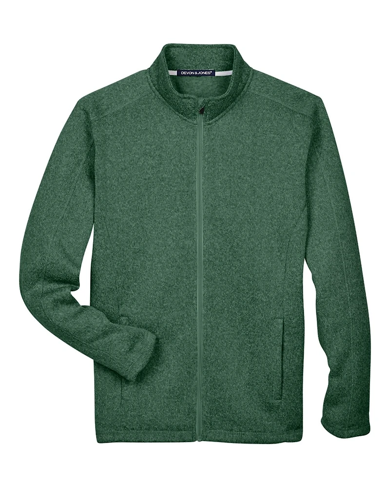 Men's Bristol Full-Zip Sweater Fleece Jacket | T-Shirt Time