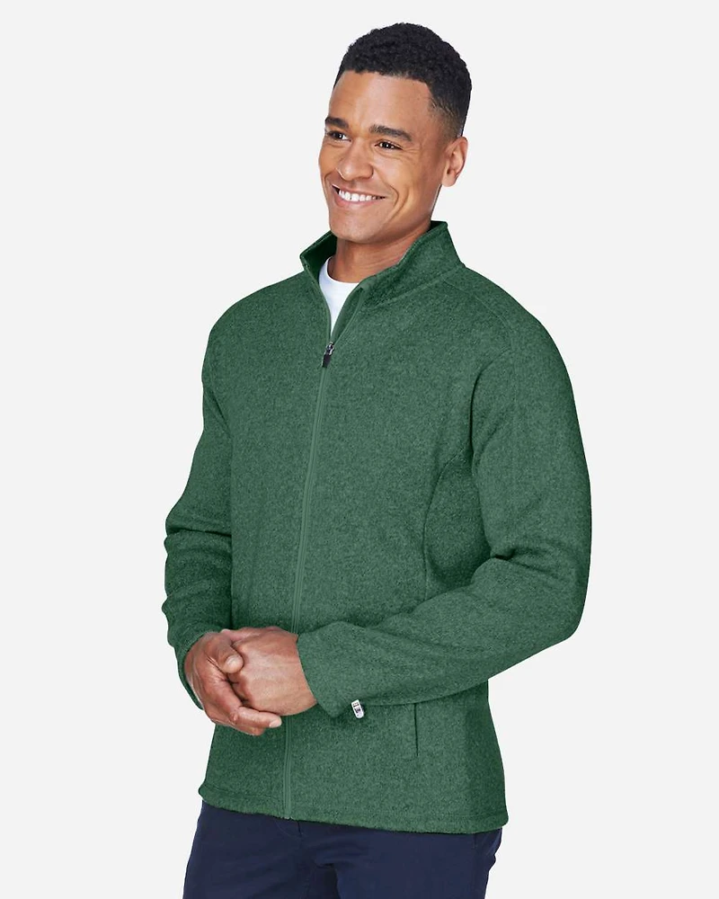 Men's Bristol Full-Zip Sweater Fleece Jacket | T-Shirt Time