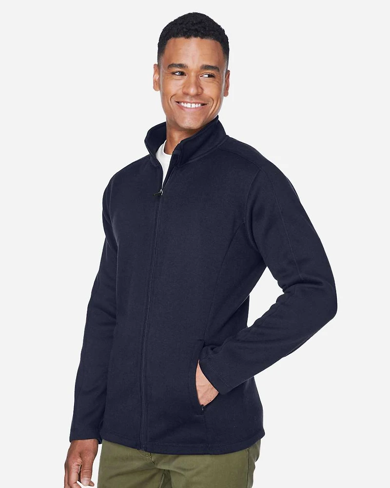 Men's Bristol Full-Zip Sweater Fleece Jacket | T-Shirt Time