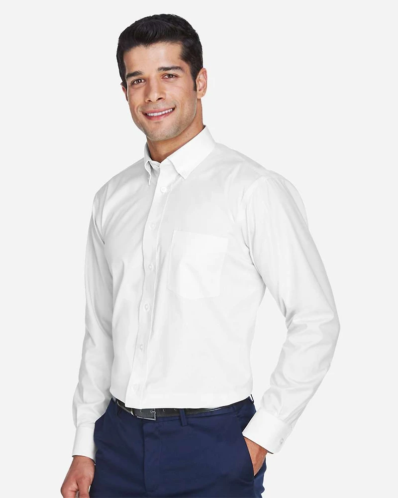 Chemise habillée tissée Oxford de la Collection Crown pour hommes | T-Shirt Time