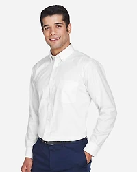 Chemise habillée tissée Oxford de la Collection Crown pour hommes | T-Shirt Time