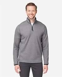 Men's Venture Heathered Stripe Quarter-Zip Pullover | T-Shirt Time