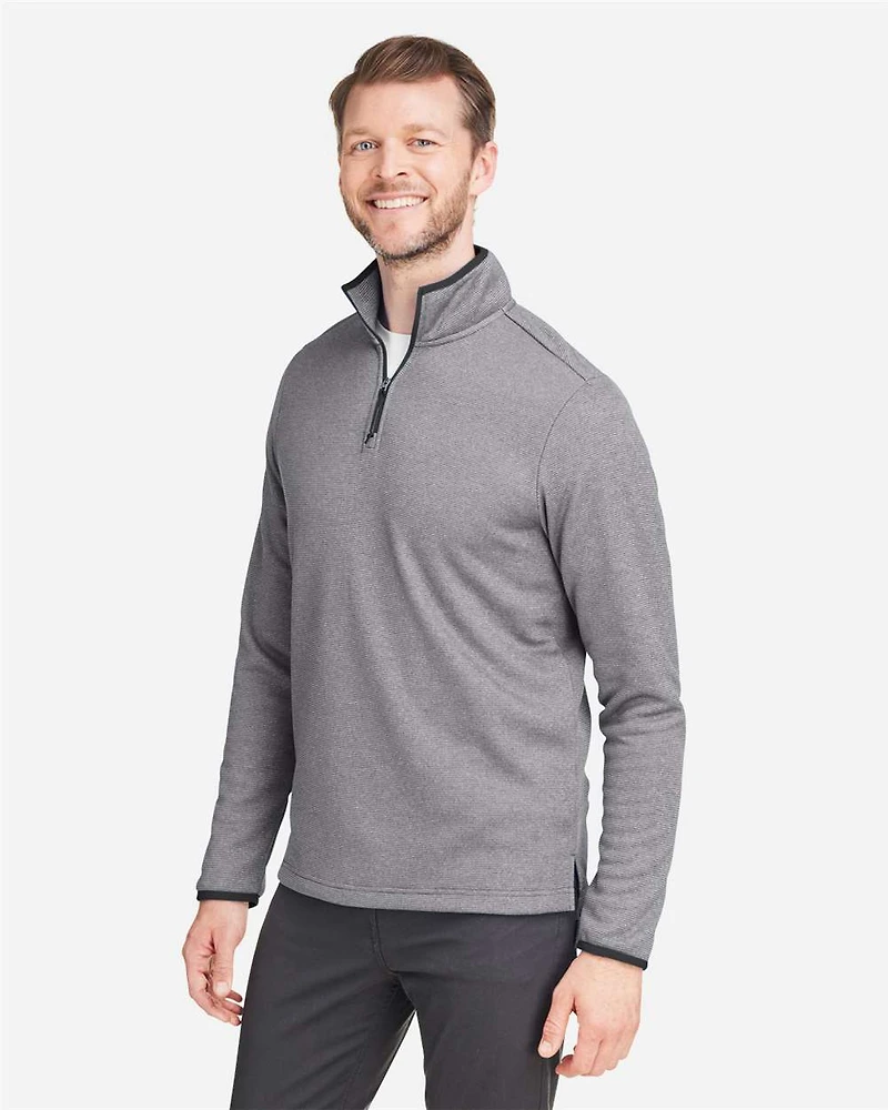 Men's Venture Heathered Stripe Quarter-Zip Pullover | T-Shirt Time