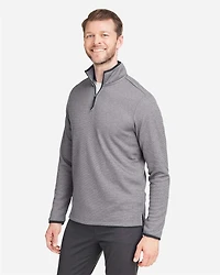 Men's Venture Heathered Stripe Quarter-Zip Pullover | T-Shirt Time