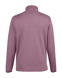 Pull à fermeture éclair quart de tour rayures chinées pour homme