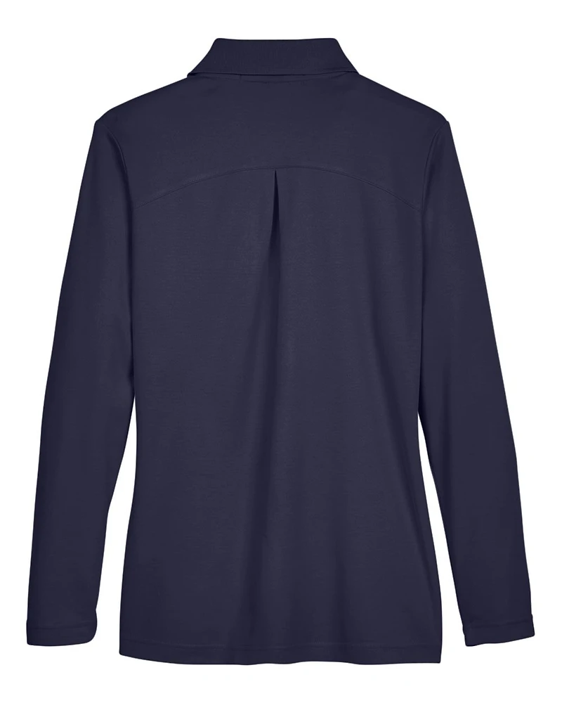 Women’s CrownLux Performance® Plaited Long Sleeve Polo