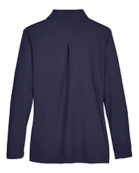 Women’s CrownLux Performance® Plaited Long Sleeve Polo