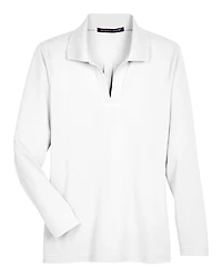 Polo à manches longues plaité CrownLux Performance® pour femmes | T-Shirt Time