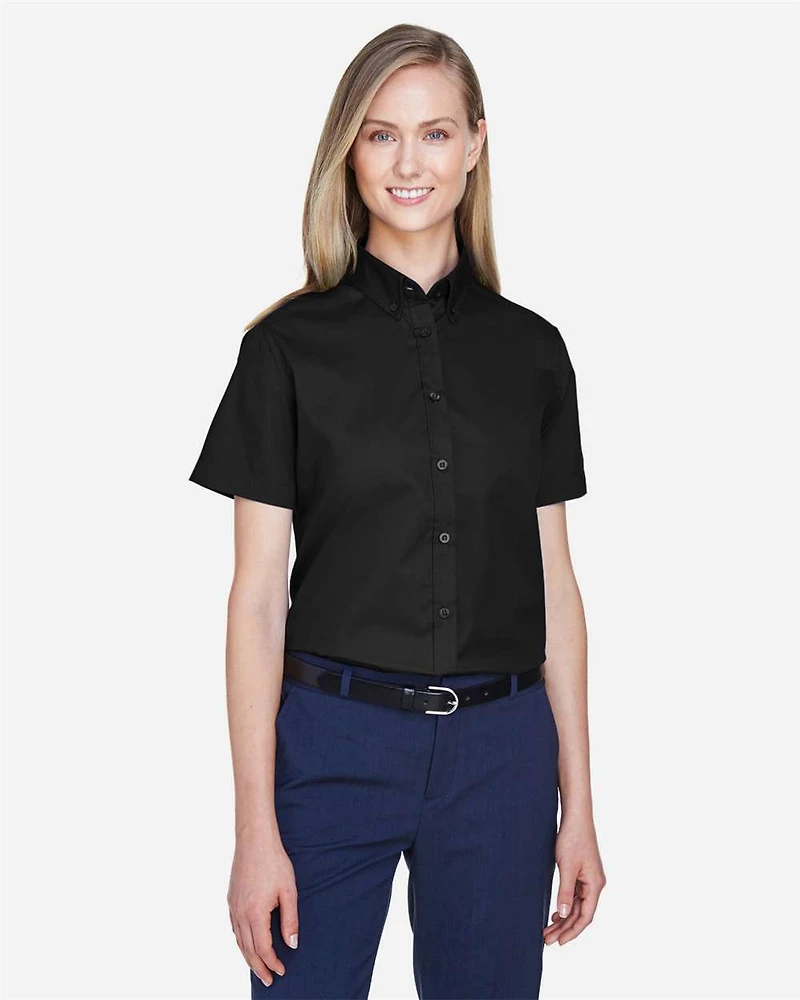 Women's Optimum Short Sleeve Twill Shirt | T-Shirt Time