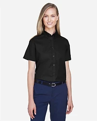 Women's Optimum Short Sleeve Twill Shirt | T-Shirt Time