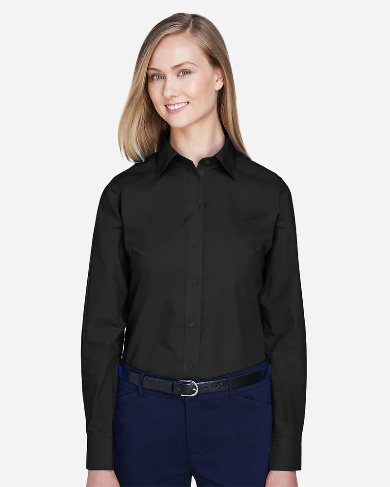 Women's Crown Collection® Broadcloth Woven Dress Shirt | T-Shirt Time