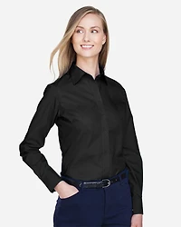 Women's Crown Collection® Broadcloth Woven Dress Shirt | T-Shirt Time