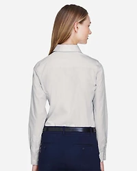 Chemise Habillée Tissée Broadcloth de la Collection Couronne pour Femmes