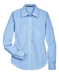Women's Crown Collection® Banker Stripe Woven Dress Shirt | T-Shirt Time