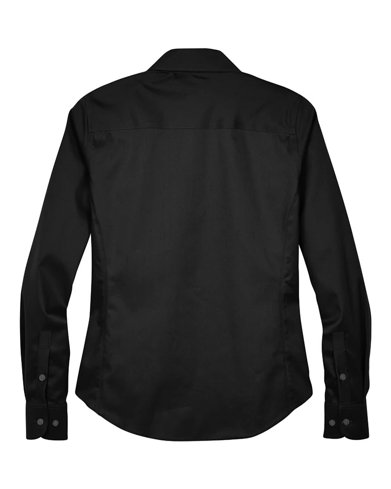 Women's Crown Collection® Solid Stretch Twill Woven Dress Shirt | T-Shirt Time