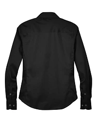 Women's Crown Collection® Solid Stretch Twill Woven Dress Shirt | T-Shirt Time