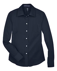 Women’s Crown Collection® Solid Stretch Twill Woven Dress Shirt