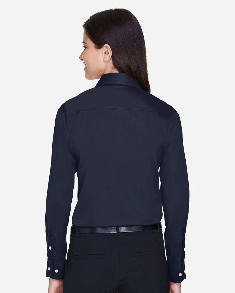 Women’s Crown Collection® Solid Stretch Twill Woven Dress Shirt