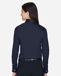 Women’s Crown Collection® Solid Stretch Twill Woven Dress Shirt
