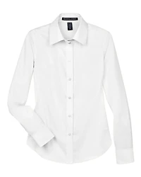 Chemise Tissée en Twill Stretch Solide de la Collection Crown pour Femmes | T-Shirt Time