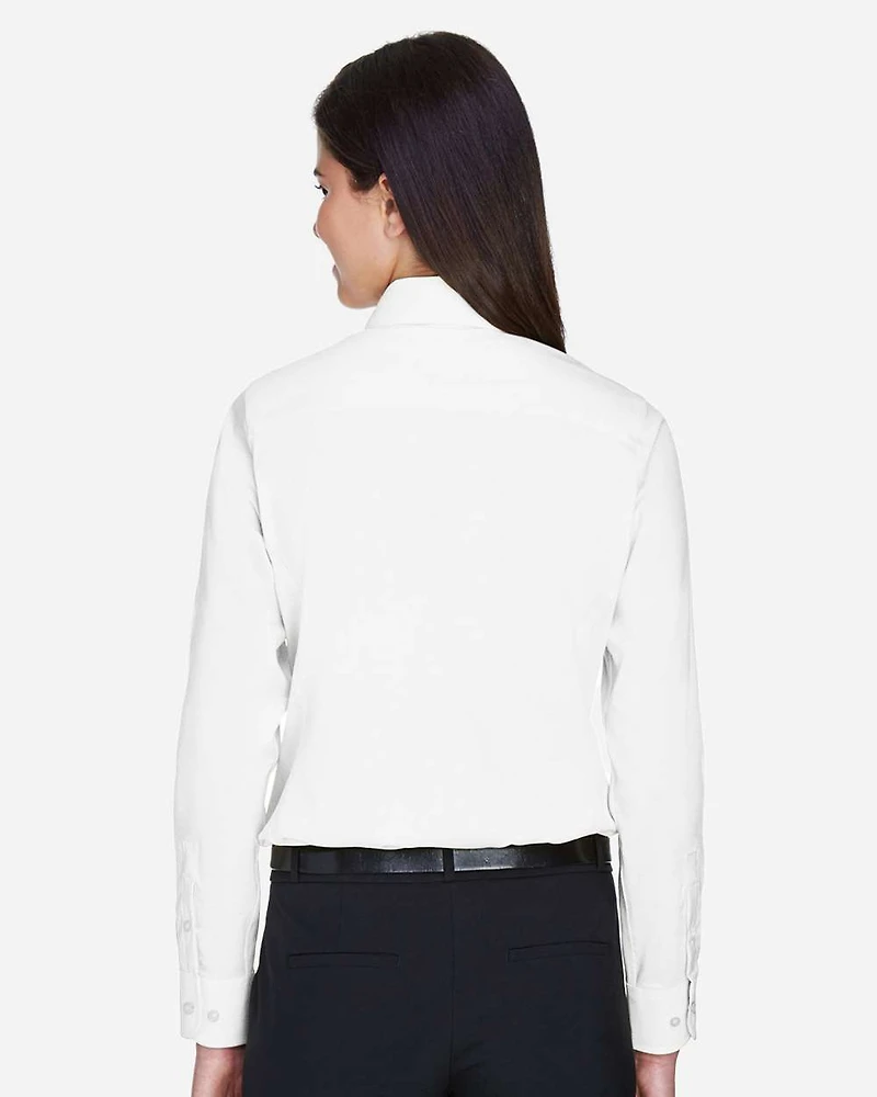 Chemise Tissée en Twill Stretch Solide de la Collection Crown pour Femmes | T-Shirt Time