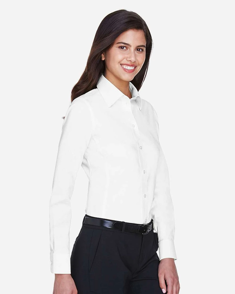 Chemise Tissée en Twill Stretch Solide de la Collection Crown pour Femmes | T-Shirt Time