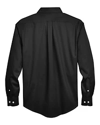 Men's Tall Crown Collection® Solid Stretch Twill Woven Dress Shirt | T-Shirt Time