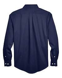 Men's Tall Crown Collection® Solid Stretch Twill Woven Dress Shirt | T-Shirt Time