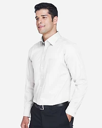 Chemise habillée tissée en sergé extensible de la collection Crown pour hommes | T-Shirt Time