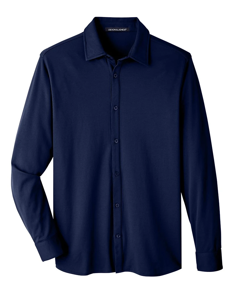 Men's CrownLux Performance® Plaited Dress Shirt | T-Shirt Time