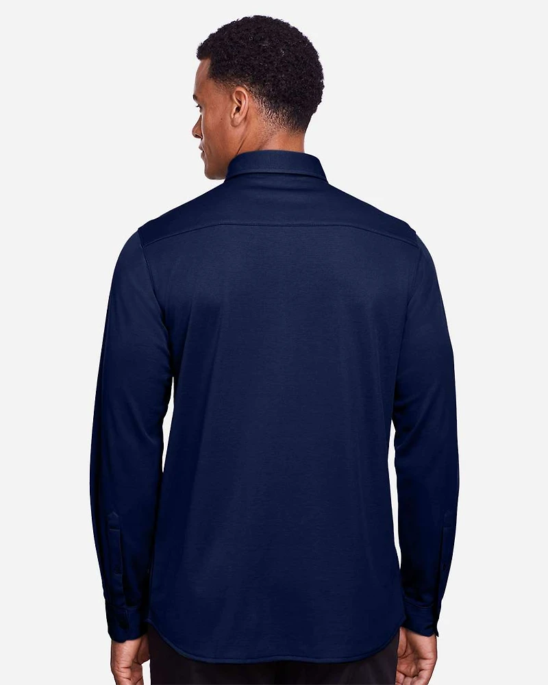 Men's CrownLux Performance® Plaited Dress Shirt | T-Shirt Time